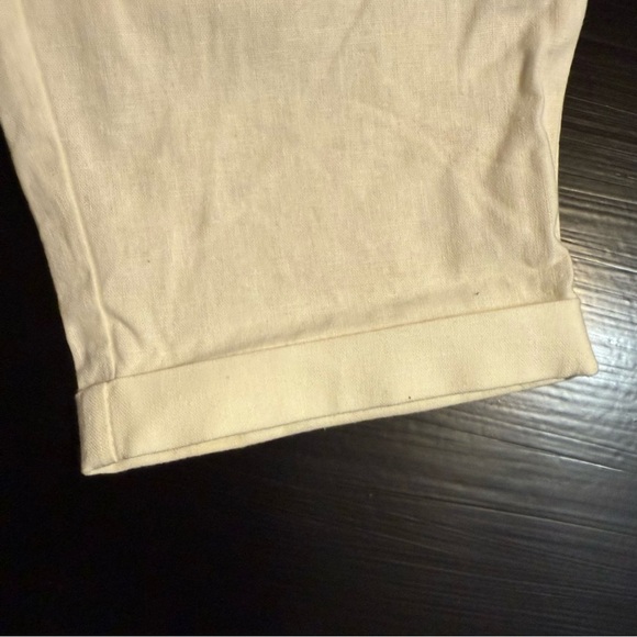 J. Crew Off-White Textured Fabric linen pants size 2 - Picture 8 of 8